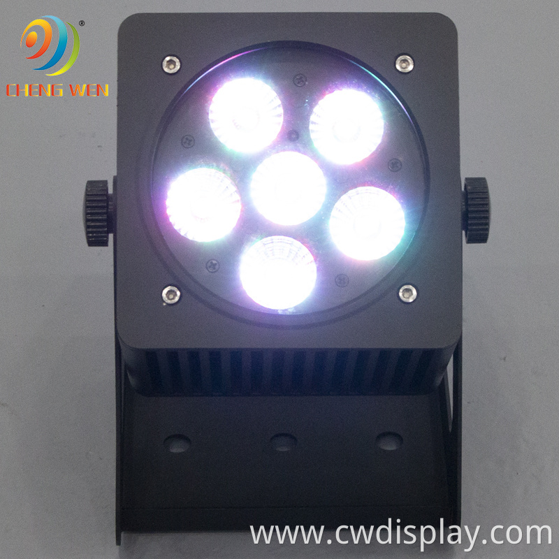 6pcs Waterproof Battery Par Light